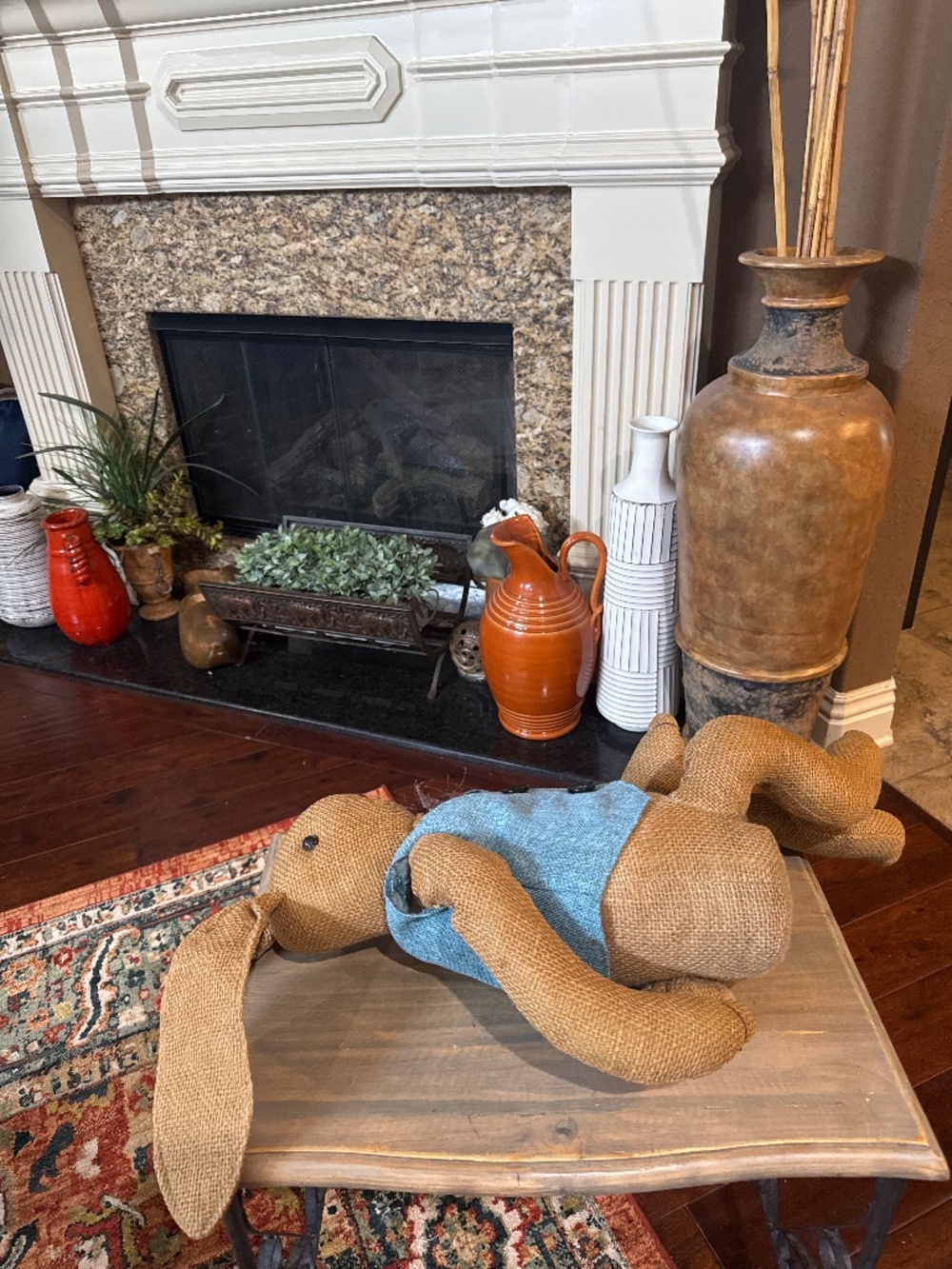 2 feet tall 70’s burlap bunny. - Picture 7 of 13
